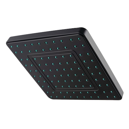 Kingston Brass Full Spray Square Rain Shower Head, Matte Black KY4640